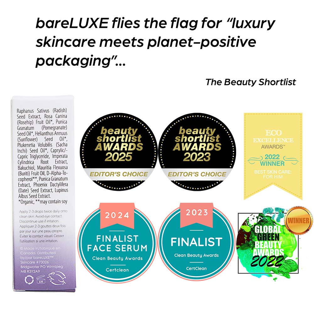 bareLUXE Bakuchiol Serum Awards